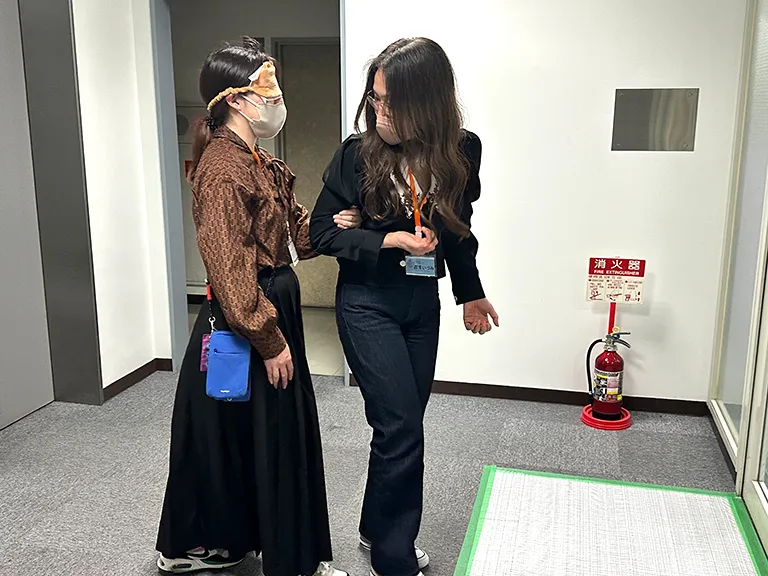 「視覚障がいのある方への介助支援方法」についての研修